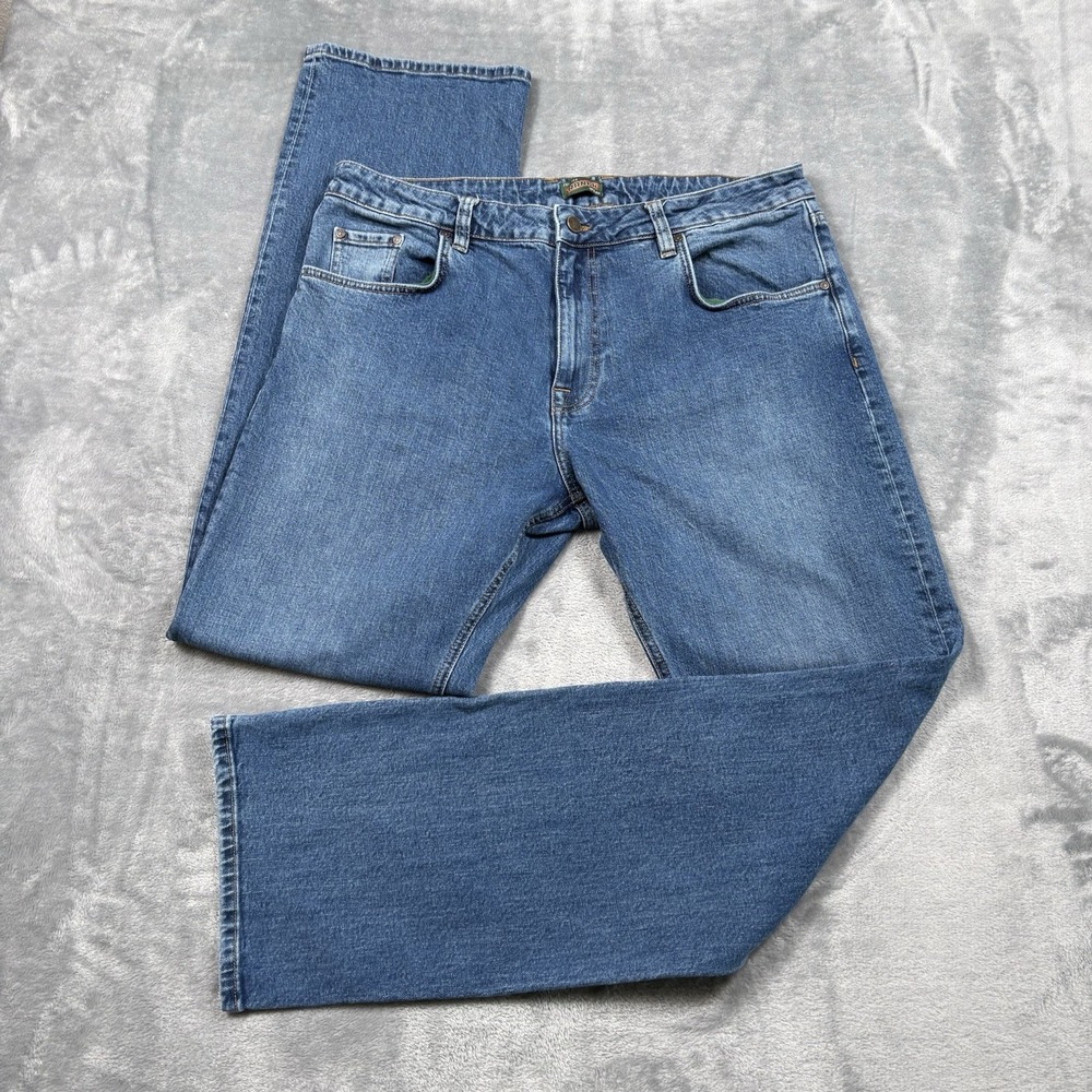 Tecovas Ranch Wear Jeans Men's 38x34 Blue Denim Straight Western Cowboy Workwear